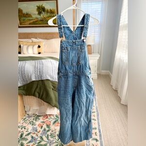 Old Navy Baggy Wide Leg Denim Overalls 8